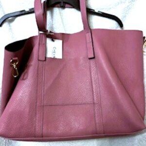 Cheval Firenze Italian leather extra large tote and matching pouch NWT